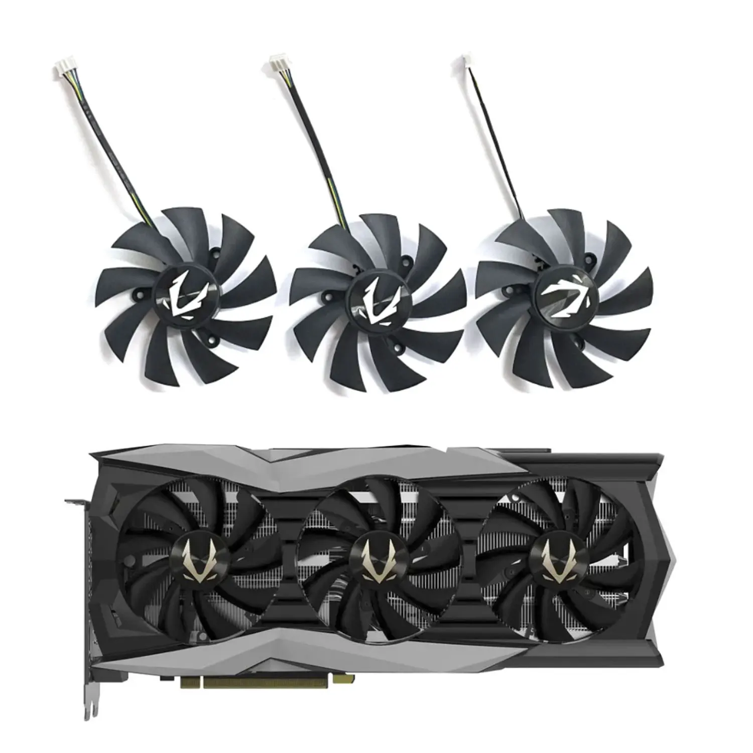 3 FAN New 87MM 4PIN GA92S2U RTX2080TI GPU Fan for Zotac Gaming RTX 2080 Ti AMP Extreme Graphics Card Cooling Radiator