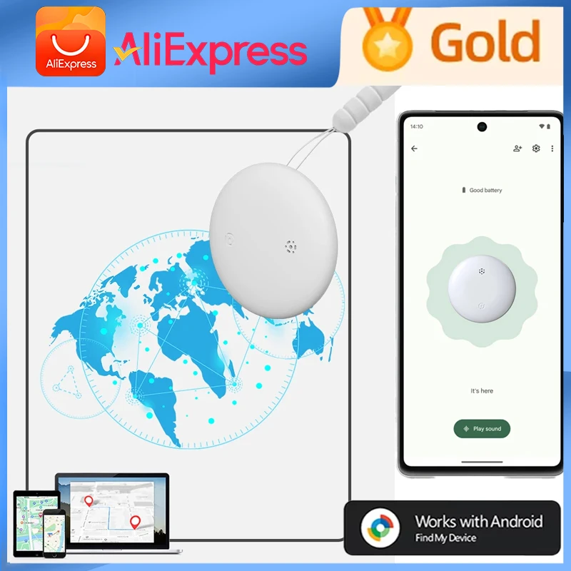 

Smart GPS Tracker For Android For Google Find My Device Global Positioning Locator Airtag Smart Tag Finder for Car Kids Pet Bag