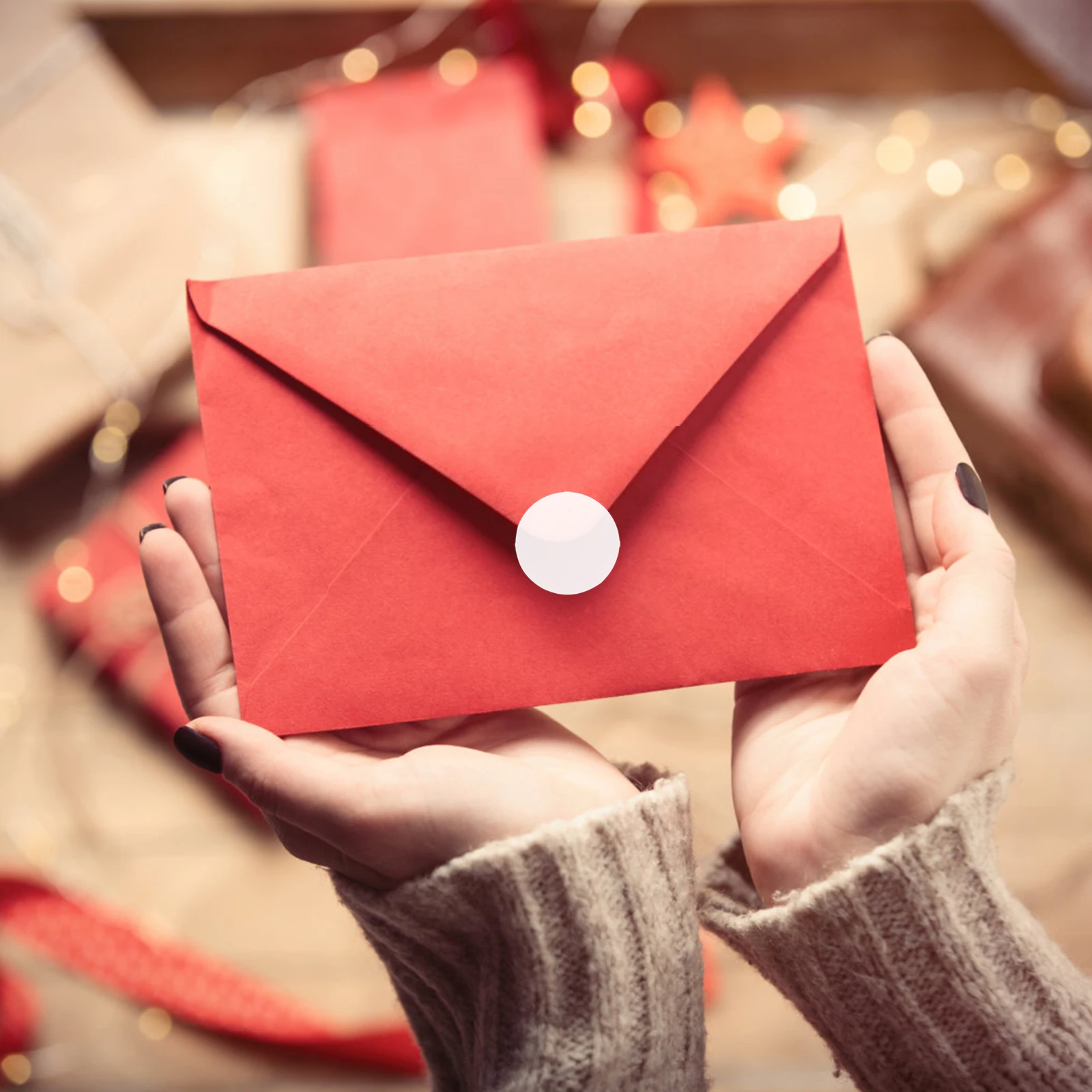 

1000 Pcs Seal Label Sticker Clear Adhesive Stickers Labels Round Decorative Circle Dots The Pet Envelope Sealer