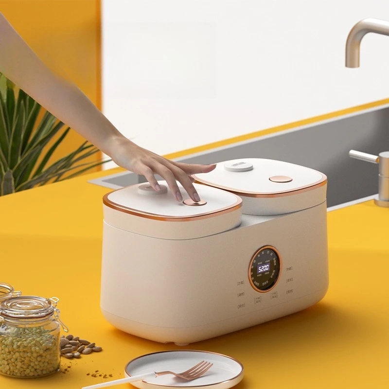 Double bile rice cooker saucepan one pot double purpose multi functional cooking household