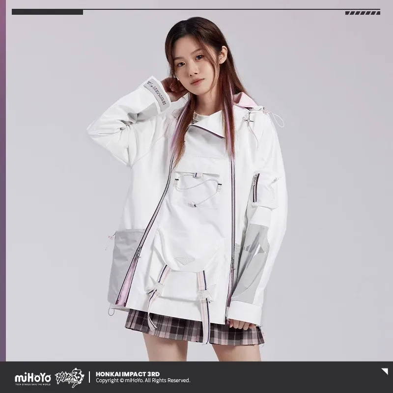 Oficial miHoYo Honkai Impact 3rd Elysia Herrscher of HumanEgo Series Abrigo Anime y juego Mercancía Ropa