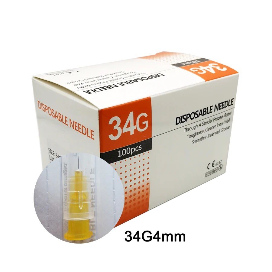 إبرة يمكن التخلص منها 34 جرام 1.5 مللي متر 2.5 مللي متر 4 مللي متر 6 مللي متر 13 مللي متر أجزاء أداة اليد إبرة