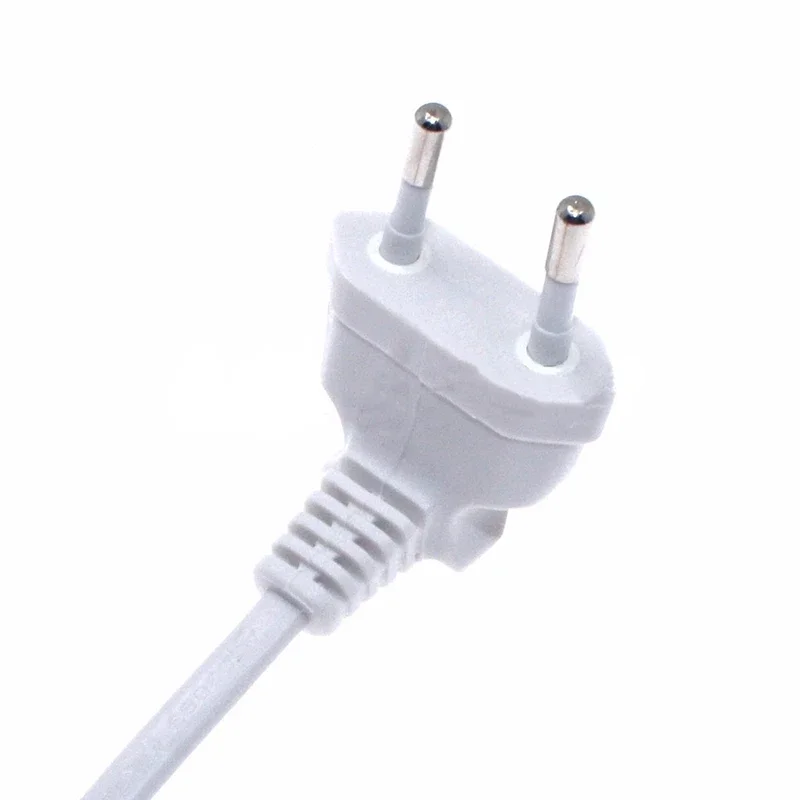1PCS EU Power Adapter Cord,90 Degree Angled European Round 2Pin Male to Female Plug Power Cable For UPS PDU 0.3M/0.6M
