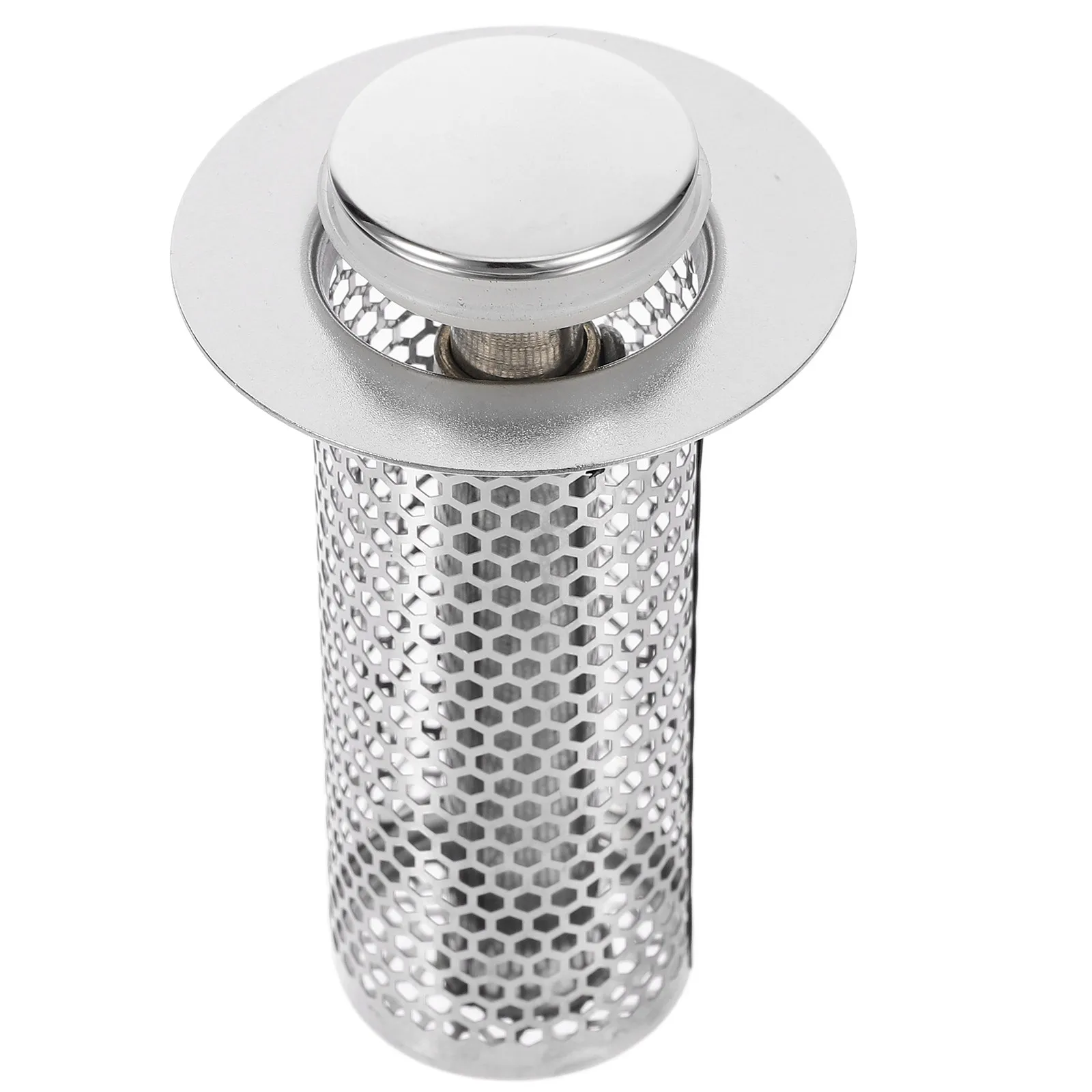 Bathroom Floor Drain Filter Strainer Metal Stainless Steel Copper Shower Hair Stopper Net Anti-Clog Floor Drain