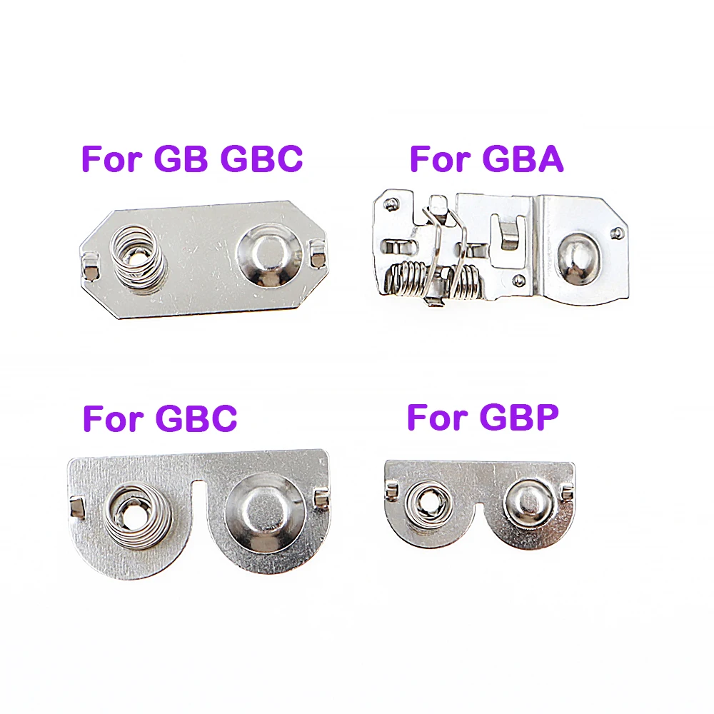 Terminali batteria Contatti a molla per Game Boy Advance Macchina da gioco Contatti metallici per batteria per GBA GBC GB GBP