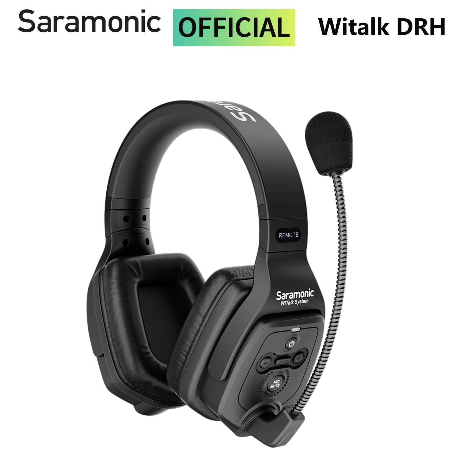 Saramonic WiTalk DRH Dual-ear Remote Headset Microphone for Witalk 1.9GHz 400m Full-Duplex Wireless Intercom Headset Mic System