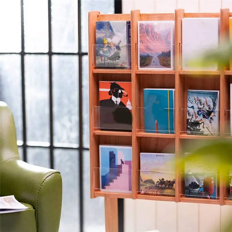 ABJV 1/6 مقياس دمية مصغرة Bookrack حامل صحف الأثاث لباربي ، Blyth ، BJD دمية الملحقات ، B #4