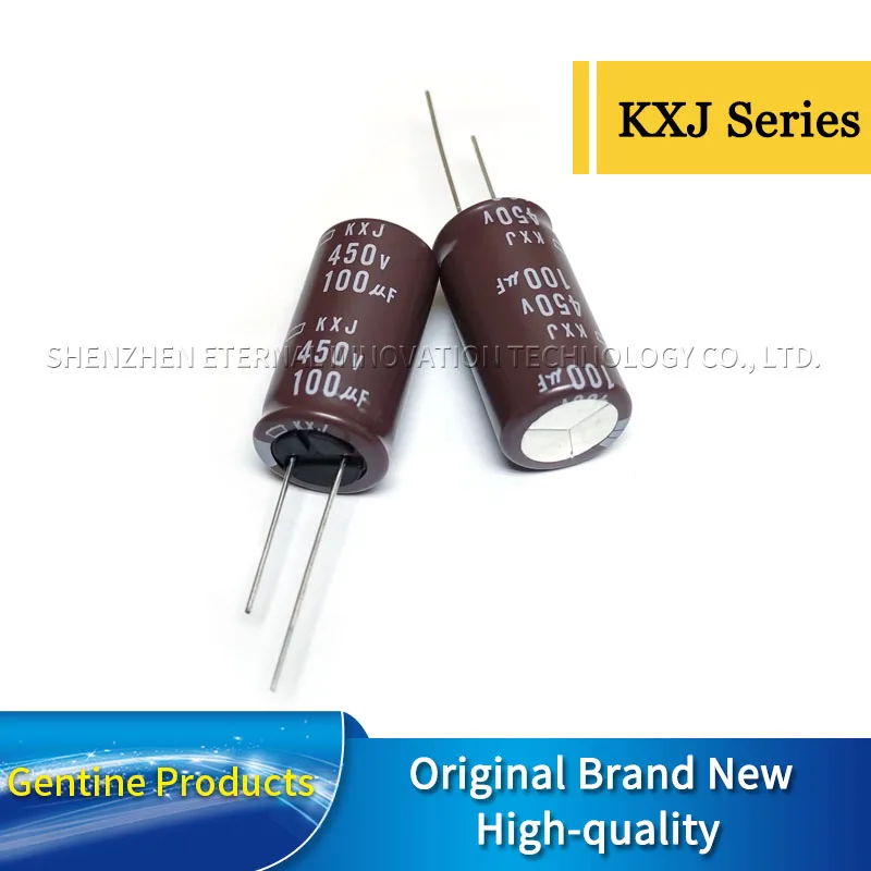 50pcs 450V100UF KXJ 18X35.5 EKXJ451ELL101MMP1S Original New NIPPON CHEMI-CON Electrolytic Capacitors NCC Long Life Low Impedance