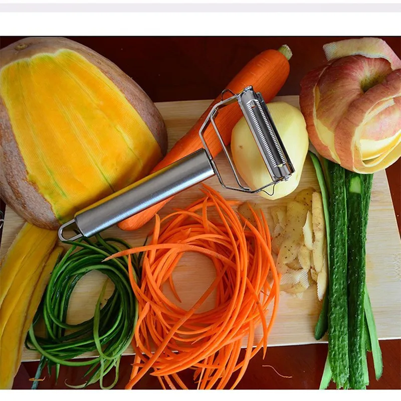 Stainless Steel Peeler Fruit Vegetable Melon Potato Carrot Cucumber Multifunction Grater Julienne Peeler Slice Home Kitchen Tool