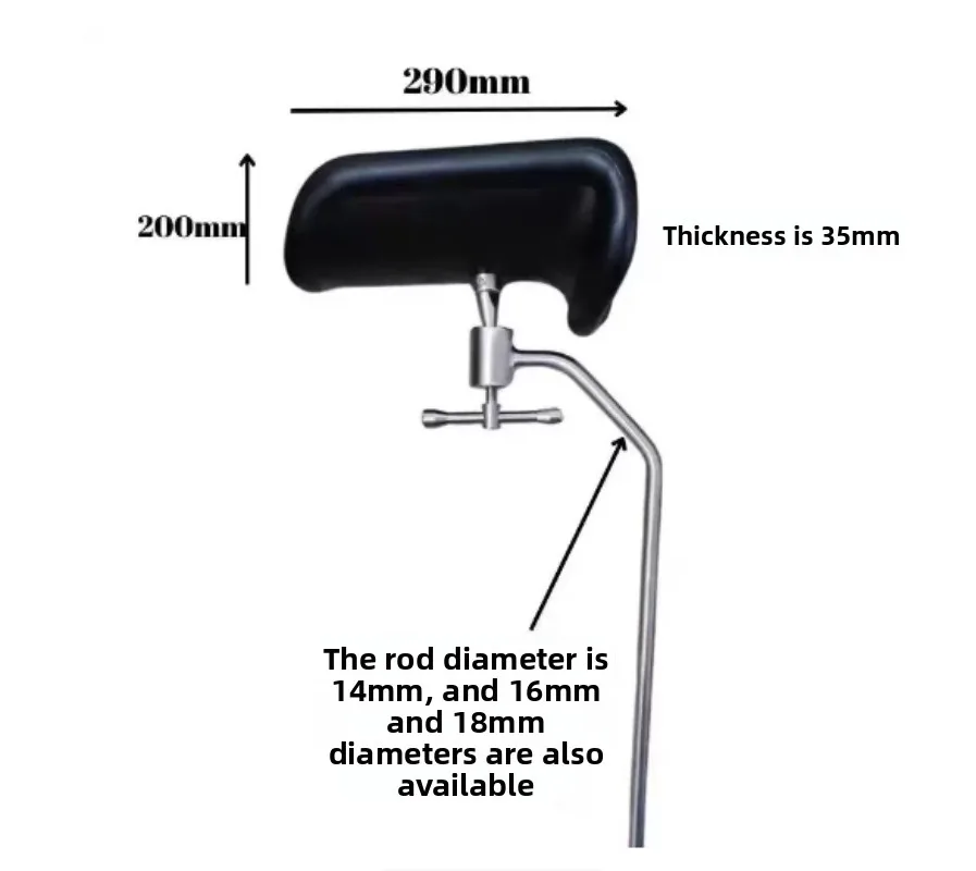 Gynecological Exam Table Leg Frame & Hoop Reinforcement, Adjustable Stirrup Support for Maternity Bed