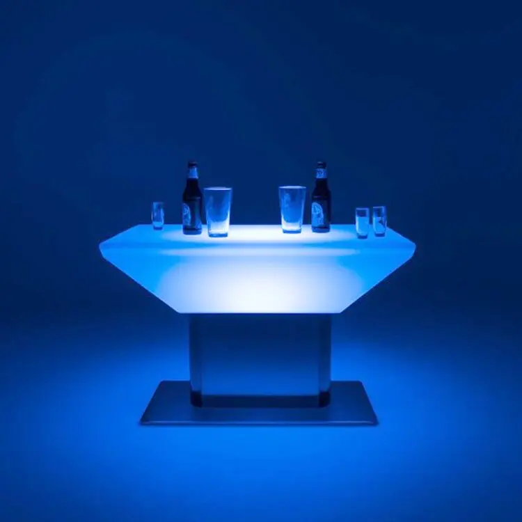 โต๊ะบาร์ LED เฟอร์นิเจอร์เรืองแสง