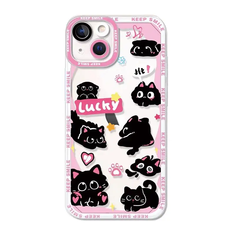 Black Cat Phone Case For VIVO V40 V30E V29E V27E V25E V21E V23E V25 V27 Pro V21 V23 V20 SE Y20 Y11 Y36 Y12 Y20i Y20S Y02 Y03 image 3