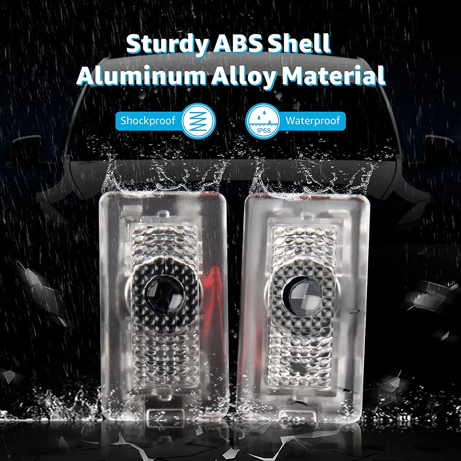 Для Tesla Model Y 3 S X Автомобильные двери Светодиодный проектор с логотипом HD Добро пожаловать Свет 3D Лазерный призрачный теневой свет Модель 3 Автомобильный свет