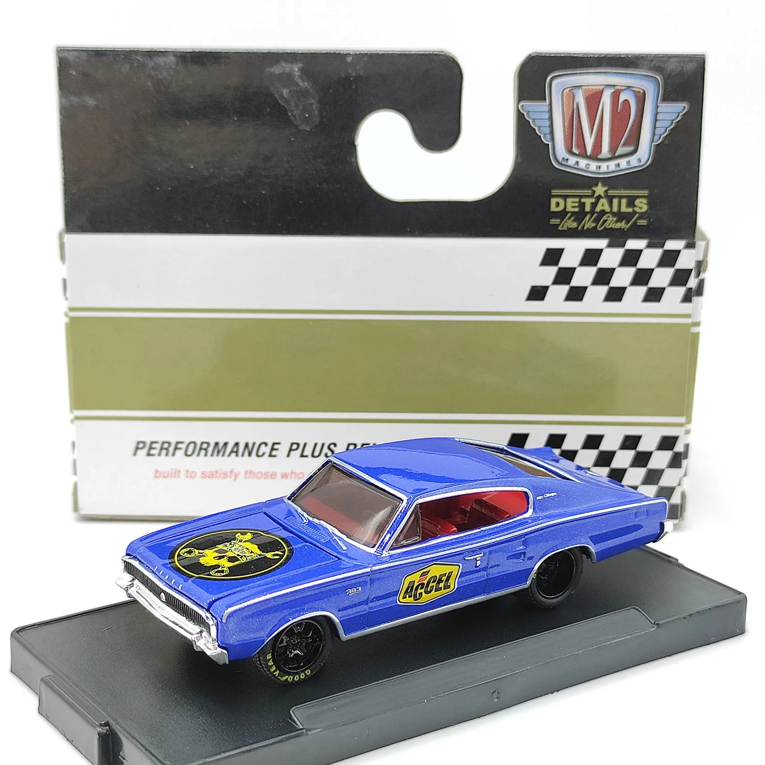 

Diecast M2 1/64 Scale 1966 Charger 383 Alloy Car Model Collectible Toy Gift Souvenir Display Ornament