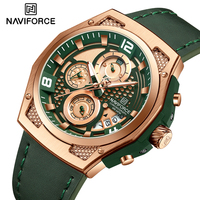 NAVIFORCE Creative Multifunction Watches for Men Waterproof Date Display Window Male Quartz Wristwatches Casual Wild Chronograph