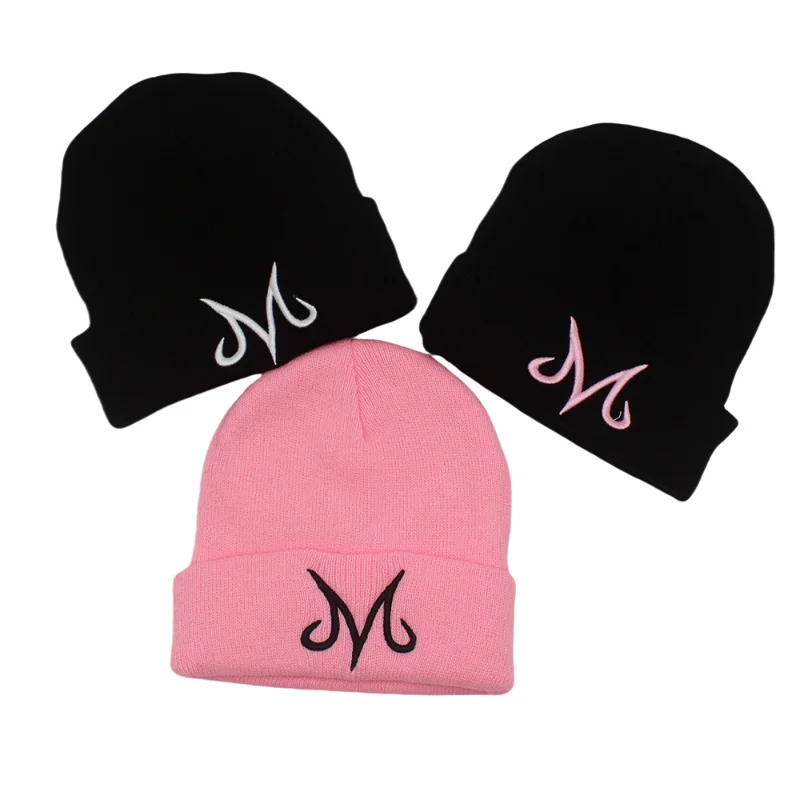 

Anime Cartoon Dragon Ball BUU Women Men Knitted Warm Winter Hats For Women Men Solid Hip-hop Casual Cuffed Beanies Bonnet