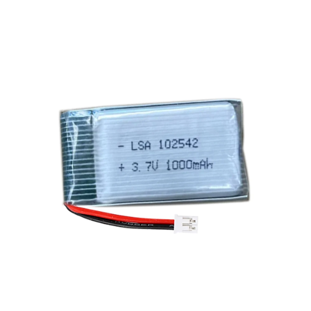 3.7V Li polymer Lithium Battery 25C rate  1000mAh For Drone model airplane model battery 102542 42*25*10mm With PH2.0 Plug