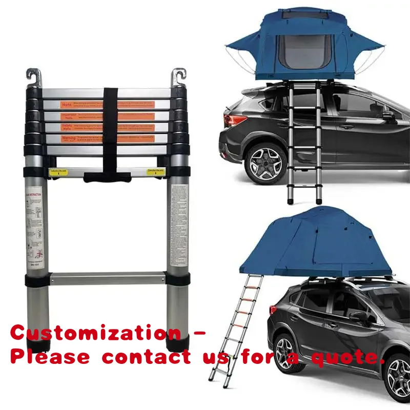 

Customize.Aluminum Alloy Telescopic Ladder Car Roof Portable Outdoor Tent Stairs with Modern Design Exterior Application