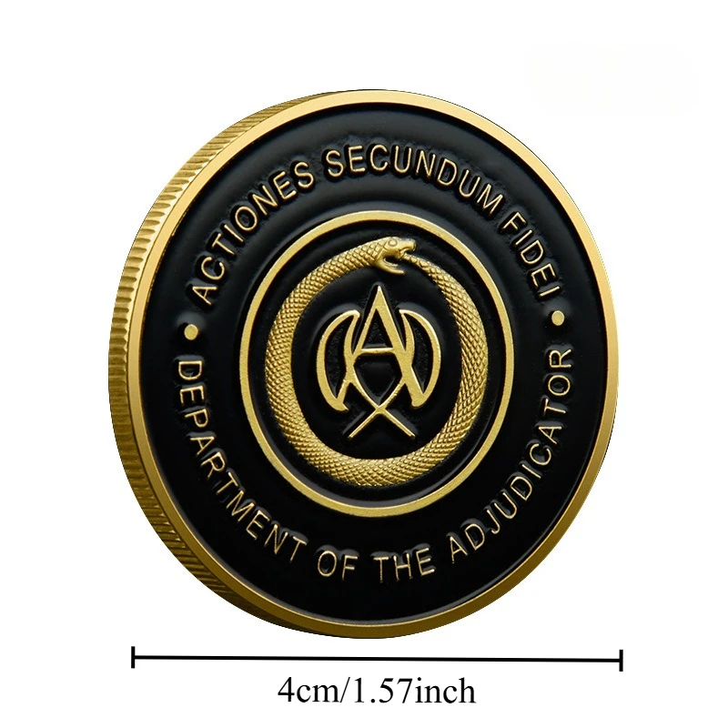 Lofytain Movie John Wick Hotel Souvenir Coin Adjudicator Coins Keanu Reeves Hotel Metal Cosplay Prop Collection Accessories
