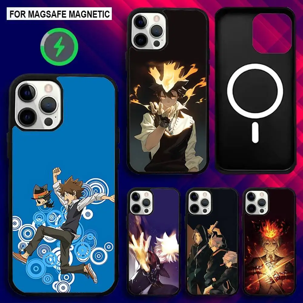 

K-Katekyo Hitman Reborn Phone Case For iPhone 17,16,15,14,13,12,11,Pro,Max,Plus,Mini,SE4,E Magnetic Magsafe Wireless Charging