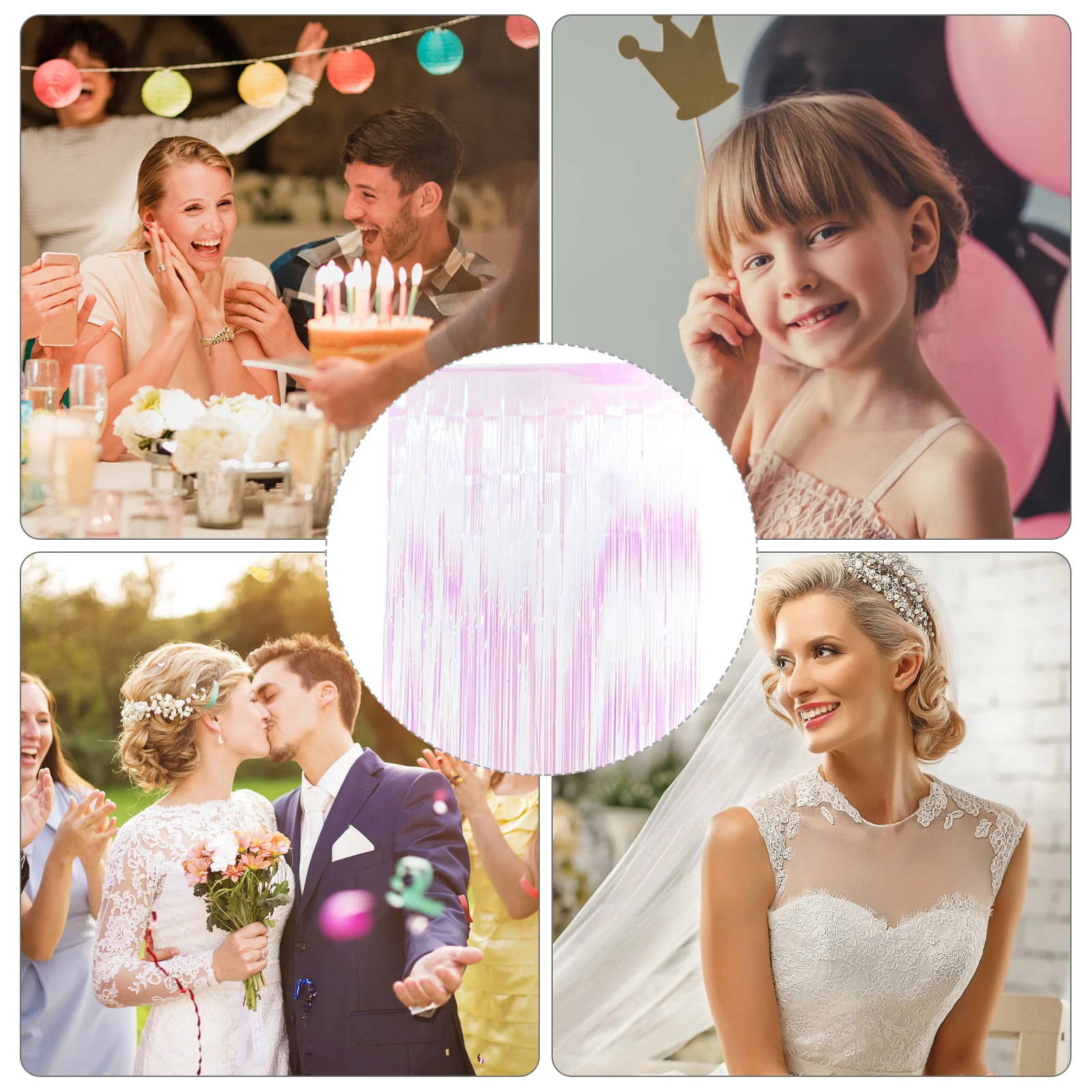 

Candy Party Backdrop Curtains Photo Backdrops for Wall Decorations Wedding Streamers The Pet Background