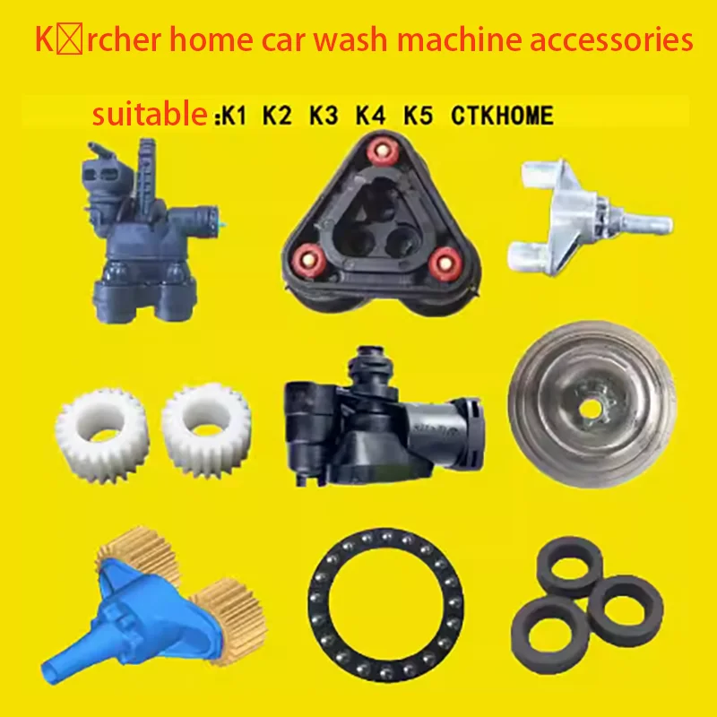 

Karcher Car Wash Machine Parts: K2 Pump Head, K3 Gear, K4 Pump Casing, Bearing, Water Seal, K5 Water Pipe Gun Switch