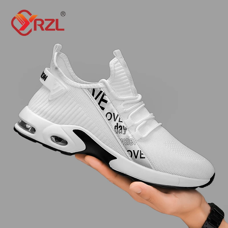 YRZL Men's Sneakers Running Sports Shoes for Men Comfortable Walking Shoes Non Slip Athletic Tennis Casual Shoes Man Sneakers