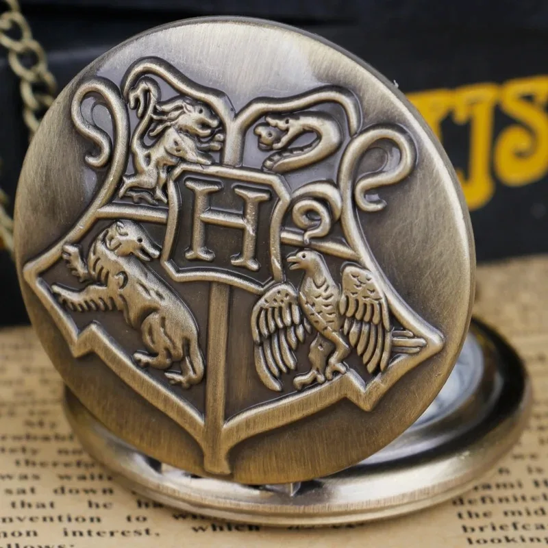 Children's Cartoon Series Pocket Watch Necklace Steampunk Quartz Pendant Clock Boy Girl Birthday Gifts