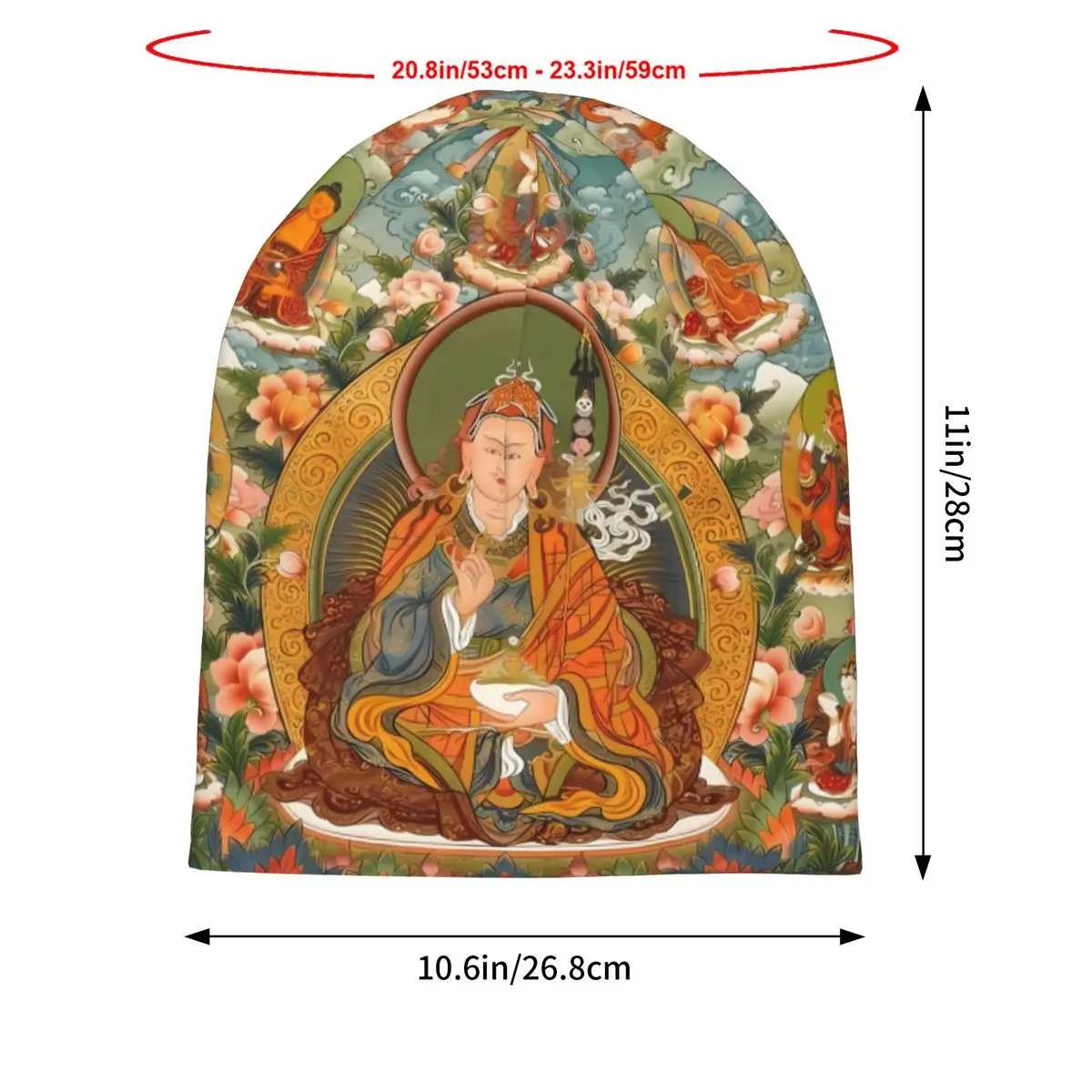 Buddhism Art Beanies Caps Hat Fashion Bonnet Hats Men