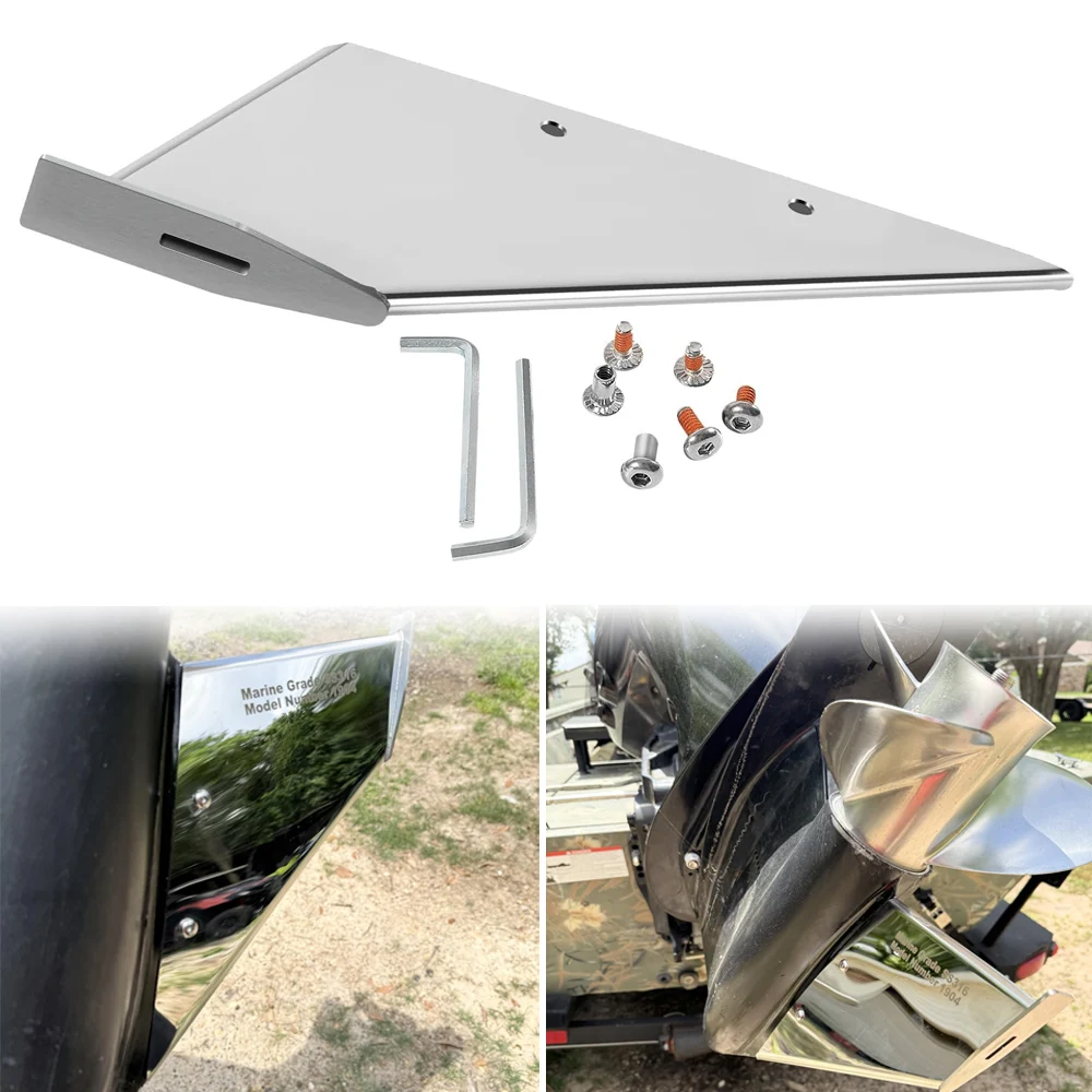 27071Skeg Guard Protector Stainless Steel Fit for Mercury Force Honda Nissan Tohatsu Motors Protects Against Ramp Dragging