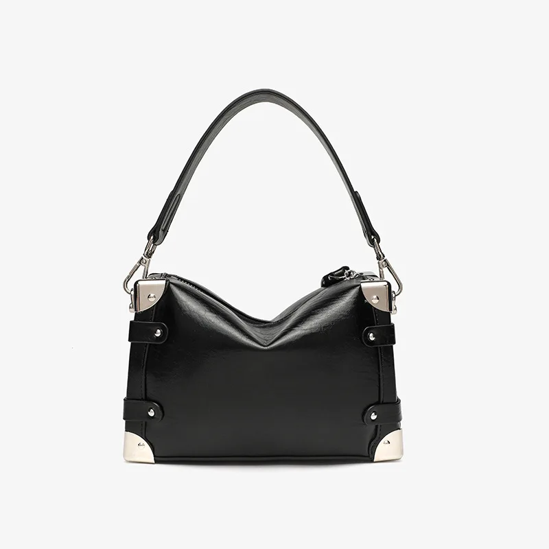 

2025 New Underarm Bag, Retro Style Women's Handbag, Box Bag, Studded Bag, Mini Versatile Casual Bag, Crossbody Box Bag, Phone and Coin Purse