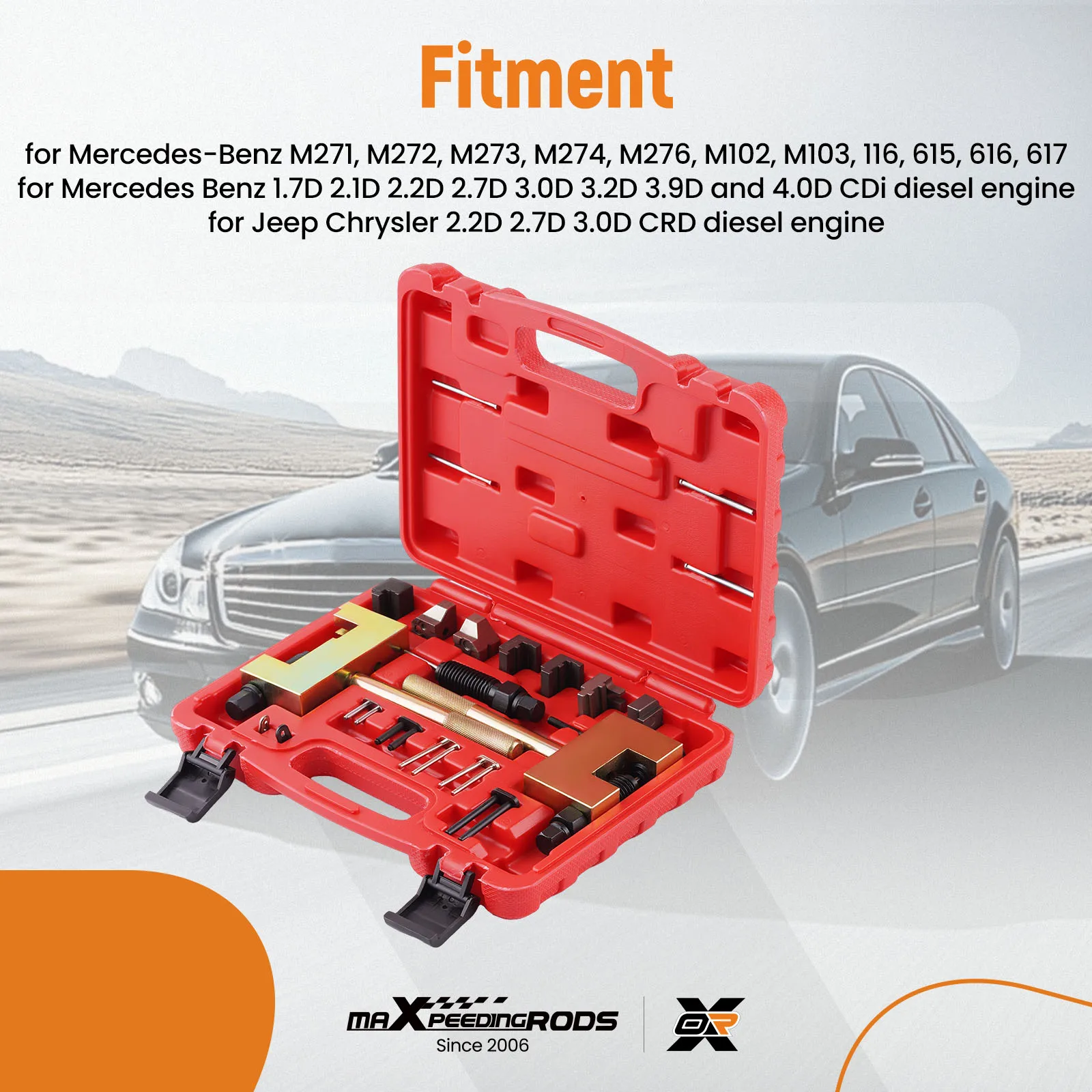 Camshaft Engine Timing Chain Riveting Tool for Benz M271 M272 Simplex Duplex