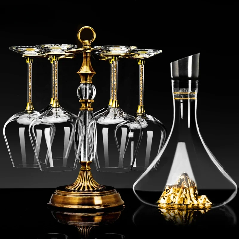 Decanter Set Crystal Glass Goblet