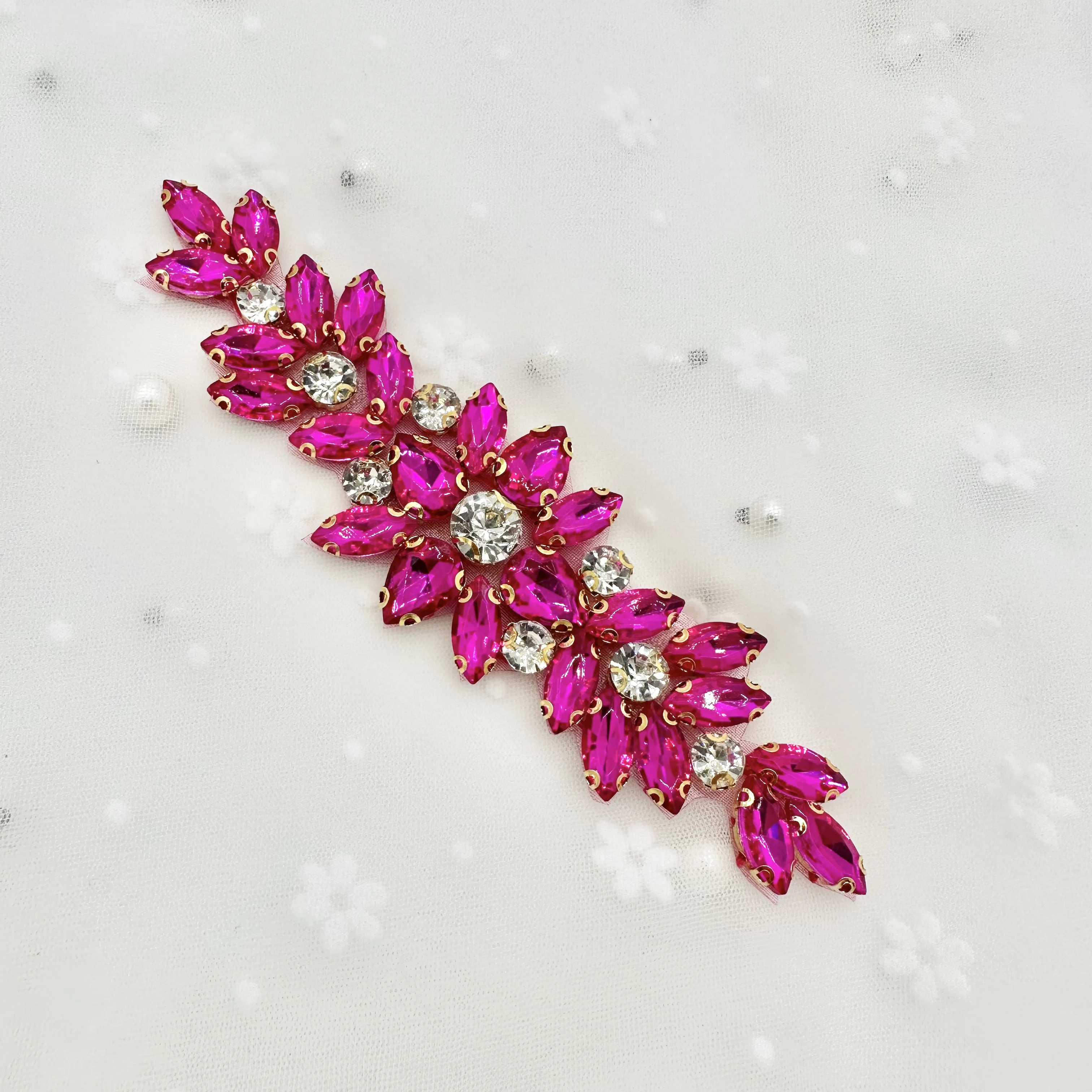 Elegant Vintage Green Diamond Flower Brooch Heavy Work Grandmother Design Fashionable Accessory for Dresses And Gowns view 5
