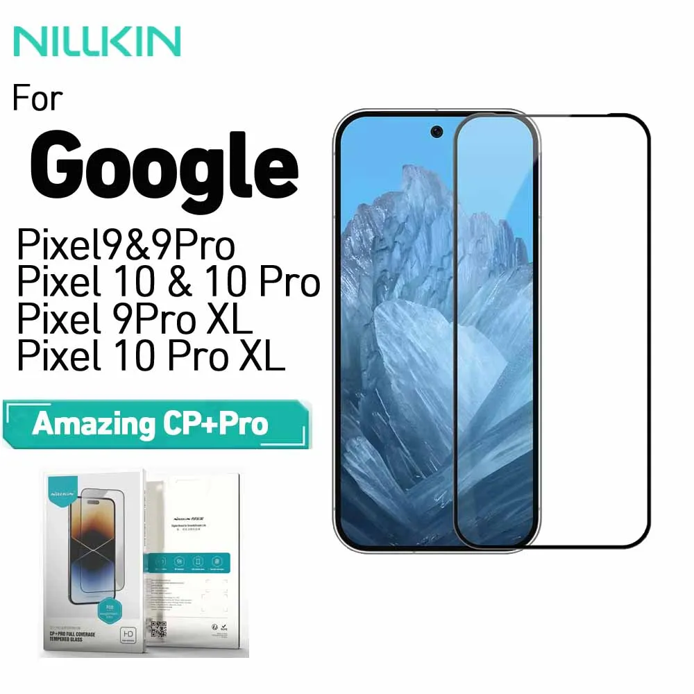 

Nillkin For Google Pixel 10 Pro XL Pixel 9 Pro XL CP+Pro Tempered Glass, 2.5D Full Cover 9H Anti Explosion Screen Protector