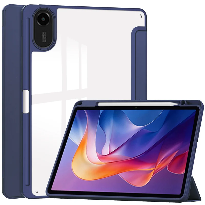 

Tablet for Redmi Pad 2 Case with Pencil Holder Stand Acrylic TPU Back Cover for Xiaomi Redmi Pad 2 Case 11 inch 2025 Funda