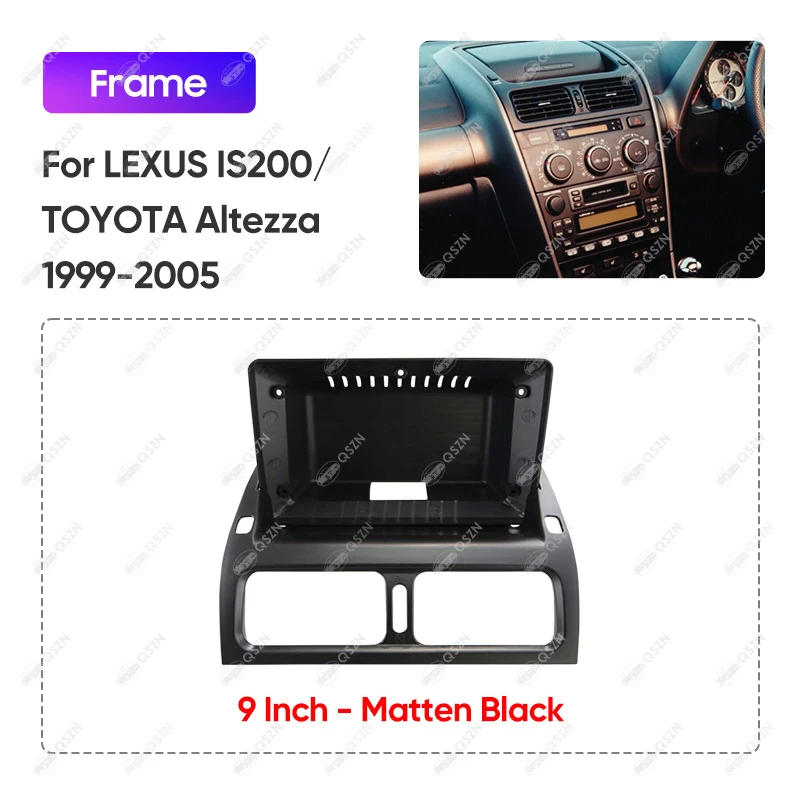 For LEXUS IS200/TOYOTA Altezza 1999-2005 9 INCH Car Radio Android Stereo Audio Screen Multimedia Video Player Navigation Frame