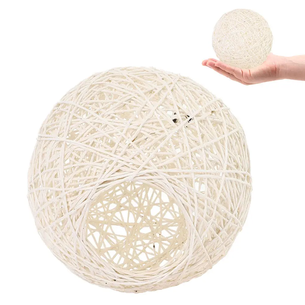 Woven Lamp Shade Rustic Style Natural Fiber Lampshade for Pendant Ceiling Hanging Lights Home Restaurant Hotel Decorative Lamp