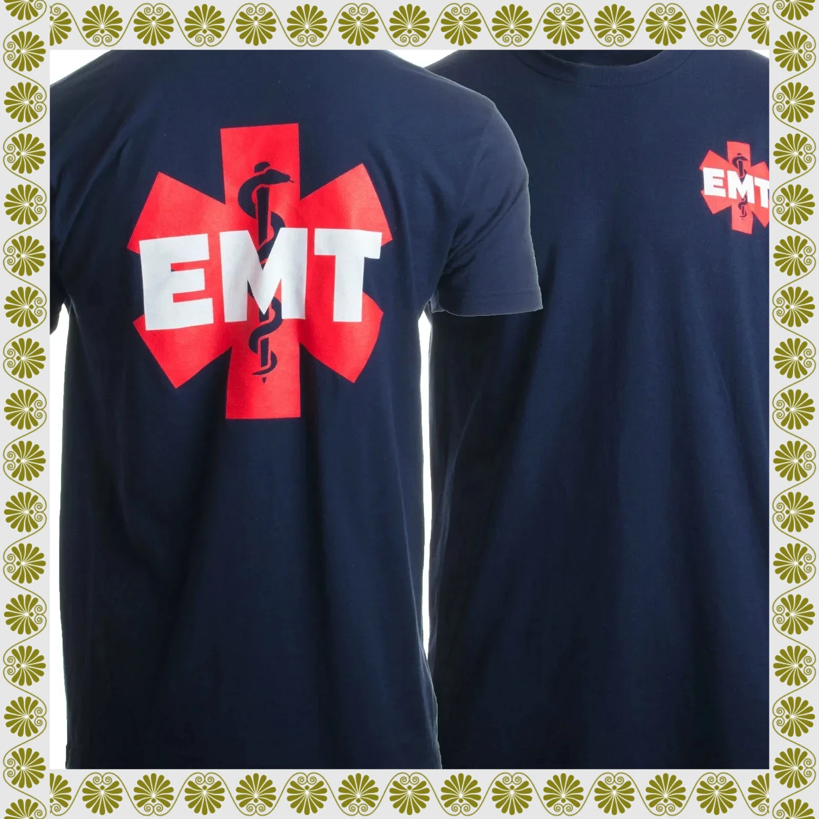 EMT AEMT Star of Life Medical Paramedic Emergency T-Shirt 100% Cotton O-Neck Short Sleeve Summer Casual Mens T-shirt Streetwear