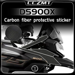 Loncin VOGE DS900x DS900X DSX900 900 DSX 2024 6D 탄소 섬유 연료 탱크 스티커 본체 보호 스티커 필름 액세서리