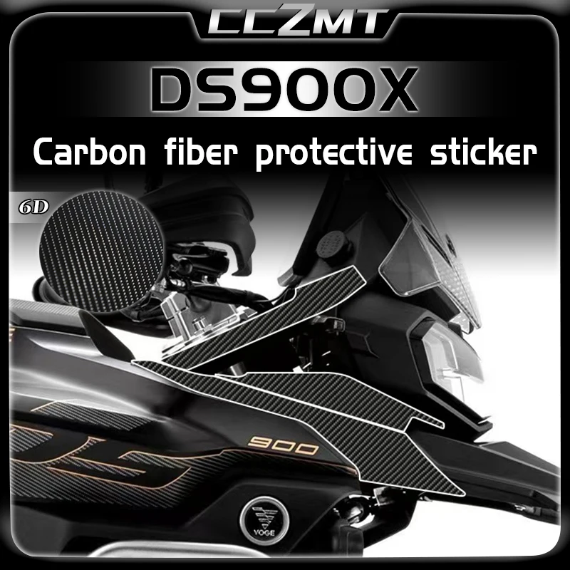 For Loncin VOGE DS900x DS900X DSX900 900 DSX 2024 6D Carbon fiber fuel tank sticker body protection sticker film accessories