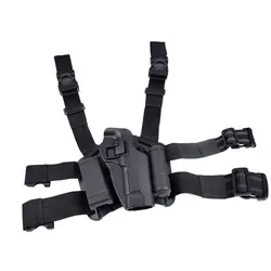 Tactical CQC Drop Leg Holster Pouch For Beretta 92FS 92 96 M9 M9A1 Right Thigh Paddle Belt Level 3 Lock Duty Holster