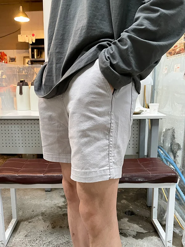 

Летние тонкие повседневные брюки с пятью точками, мужские модные корейские свободные прямые брюки для рабочей одежды, CleanFit Sle, прямые брюки