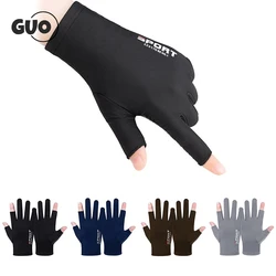 Summer Men Women Gloves Fitness Sports Fishing Cycling Ice Silk Breathable Elastic Sun Protection Touchscreen Driving Gloves