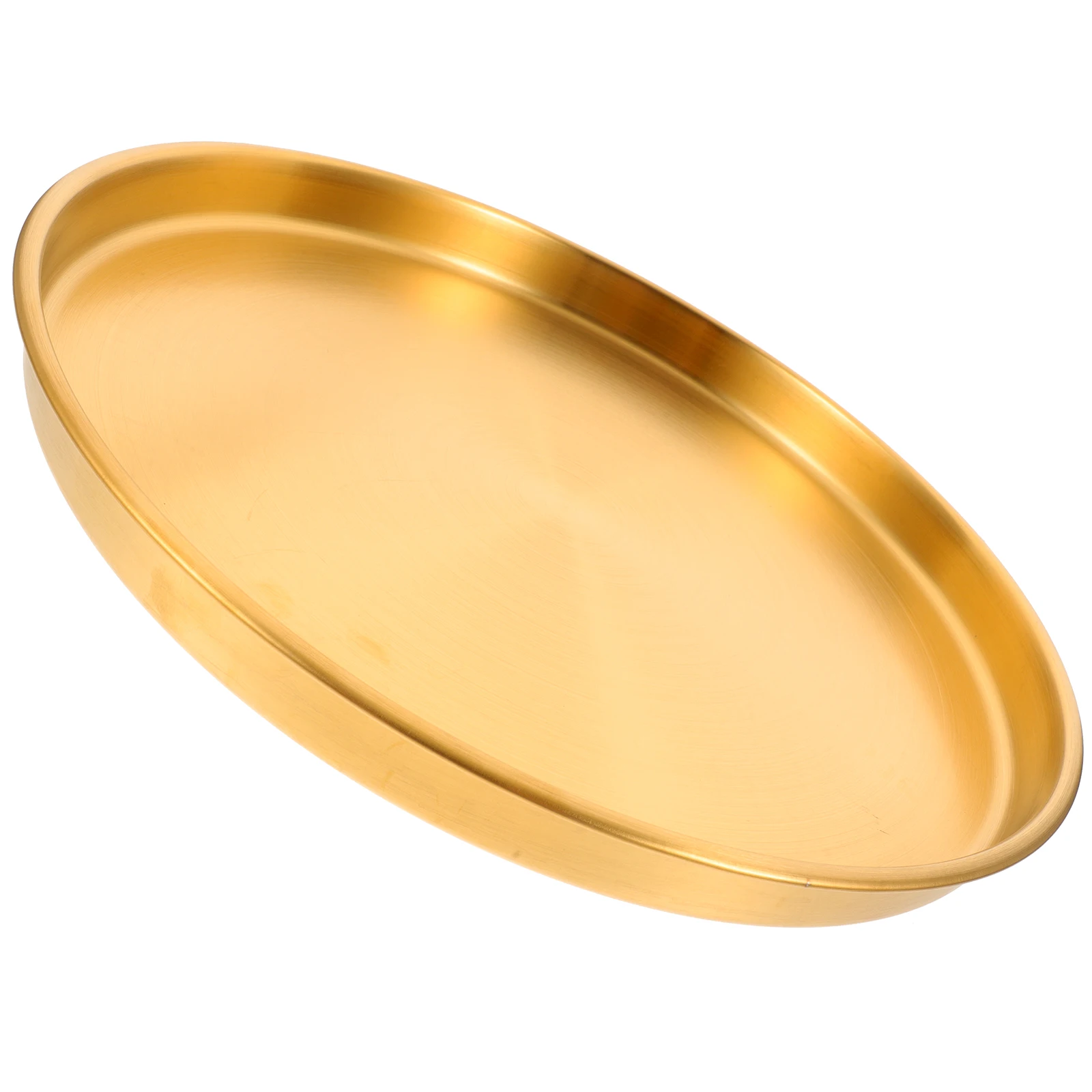 

Stainless Steel Tray Metal Storage Plate Multifunctional Jewelry Tray Key Holder Simple Style Home Decorative Organizer For