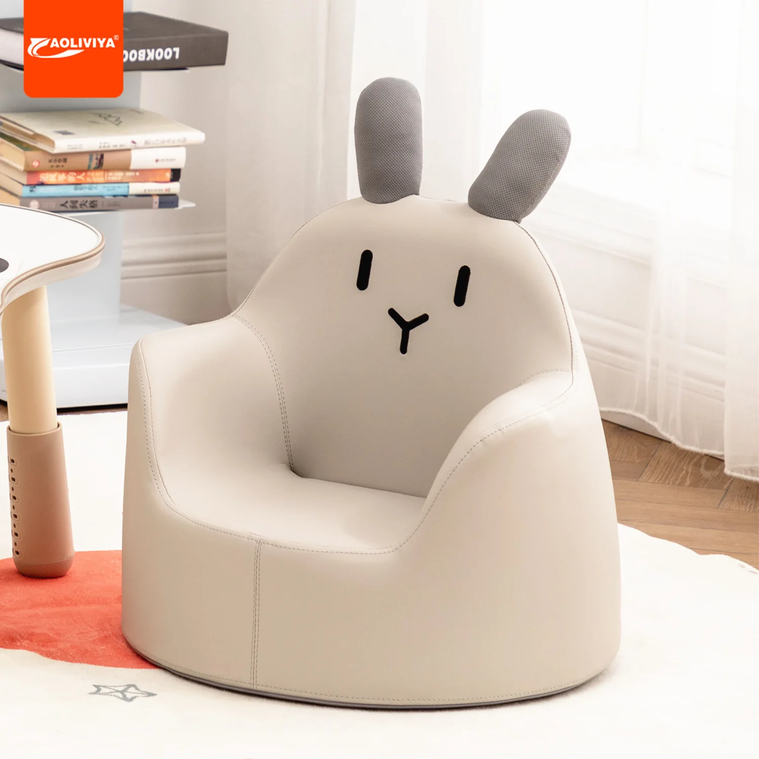 Aoliviya Children's Sofa Baby Learning to Sit Cute Cartoon Small Sofa Boys and Girls Princess Kindergarten Reading Seat