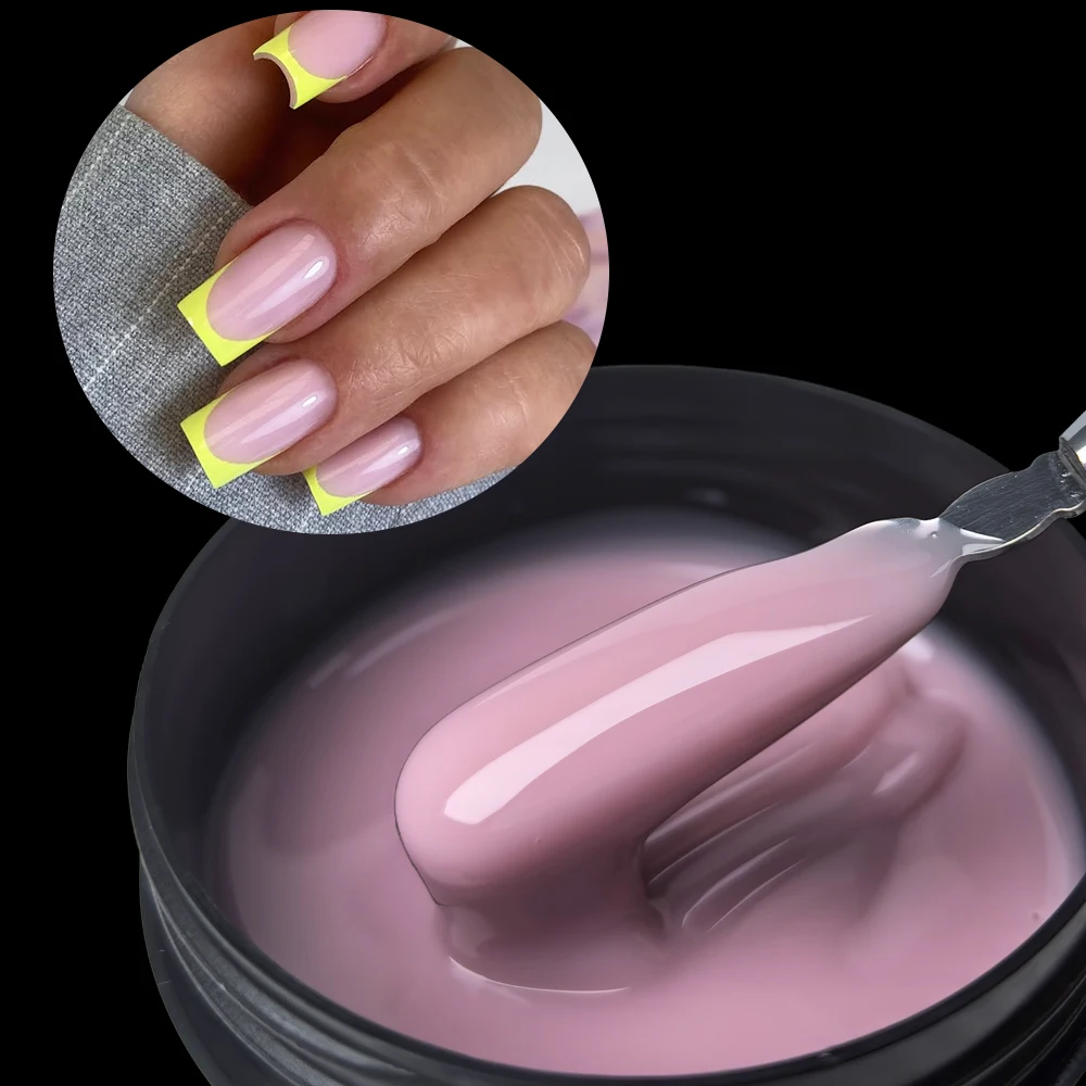 Jillnails Hema TPO Free Natural Yellow Nude Builder Nagelgel 100 g/50 g 100 ml für die Nagelverlängerungsformung