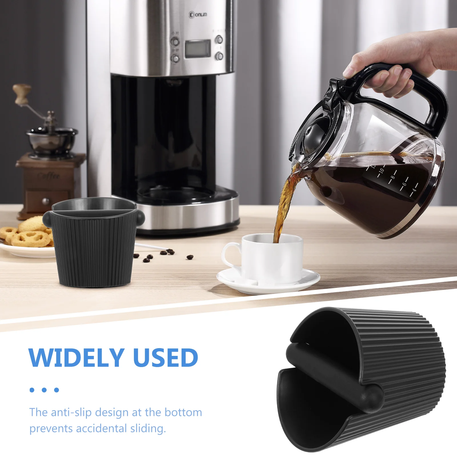 

Coffee Grounds Bucket Cylinder Cupping Bowls Station Dosing Area Bins Container