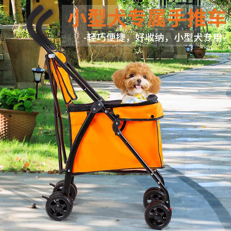 Pet Stroller For Dogs Cats Teddy Portable Multi Functional Foldable Dog Walking Small And Medium Sized Outdoor Shopping