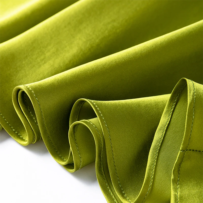 100% Mulberry Silk 21 momme Charmeuse Silk Women Chemise Dress Solid Colors Spaghetti Straps Slip Dress Summer Beach L XL M1333